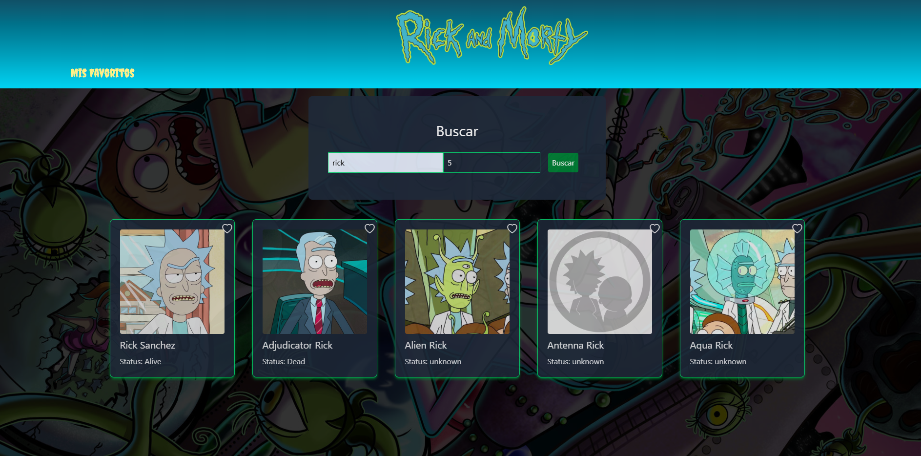 Rick and Morty Page
